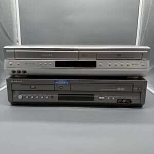 Lot of 2 DVD VCR Combo Players Toshiba SD-V392SU & Samsung DVD-V3500 PARTS